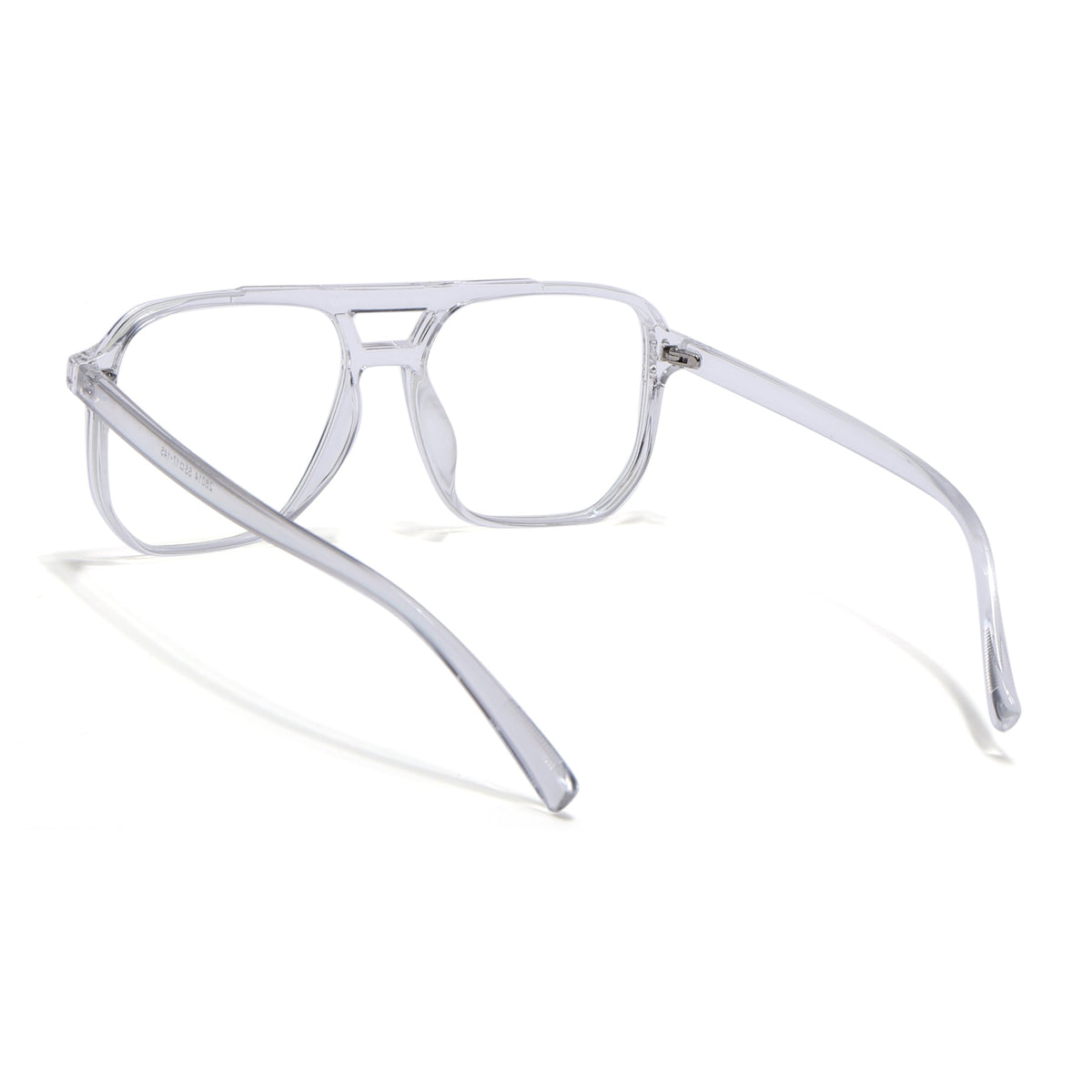Eyejack Canment Transparent Wayfarer Eyeglasses for Men & Women (CM28014FCL1896-C9)