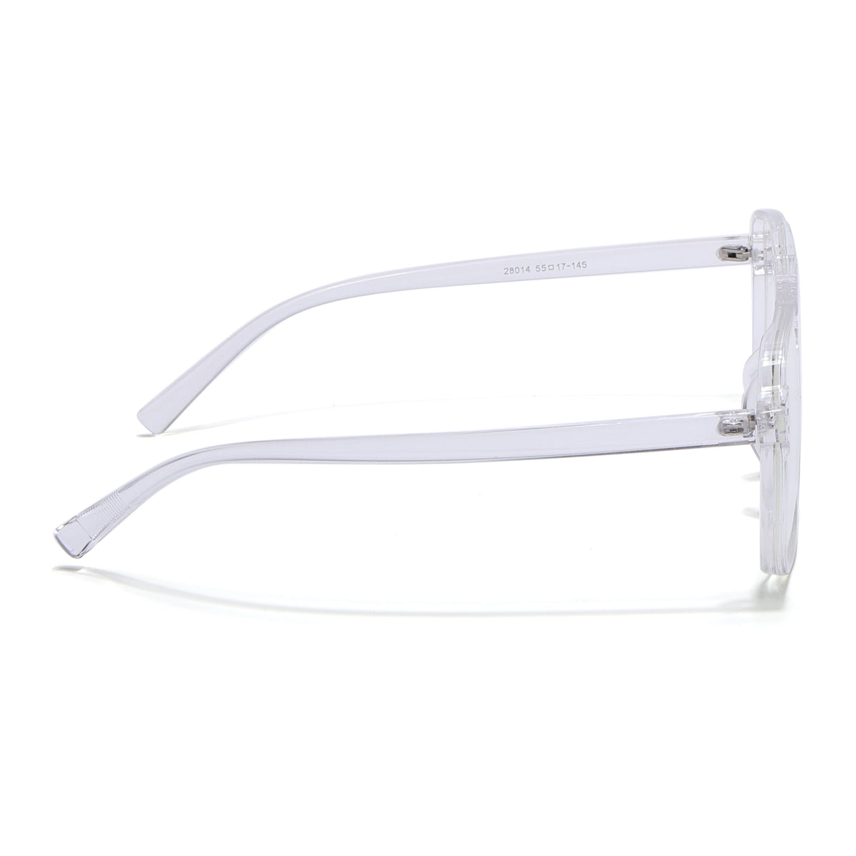 Eyejack Canment Transparent Wayfarer Eyeglasses for Men & Women (CM28014FCL1896-C9)