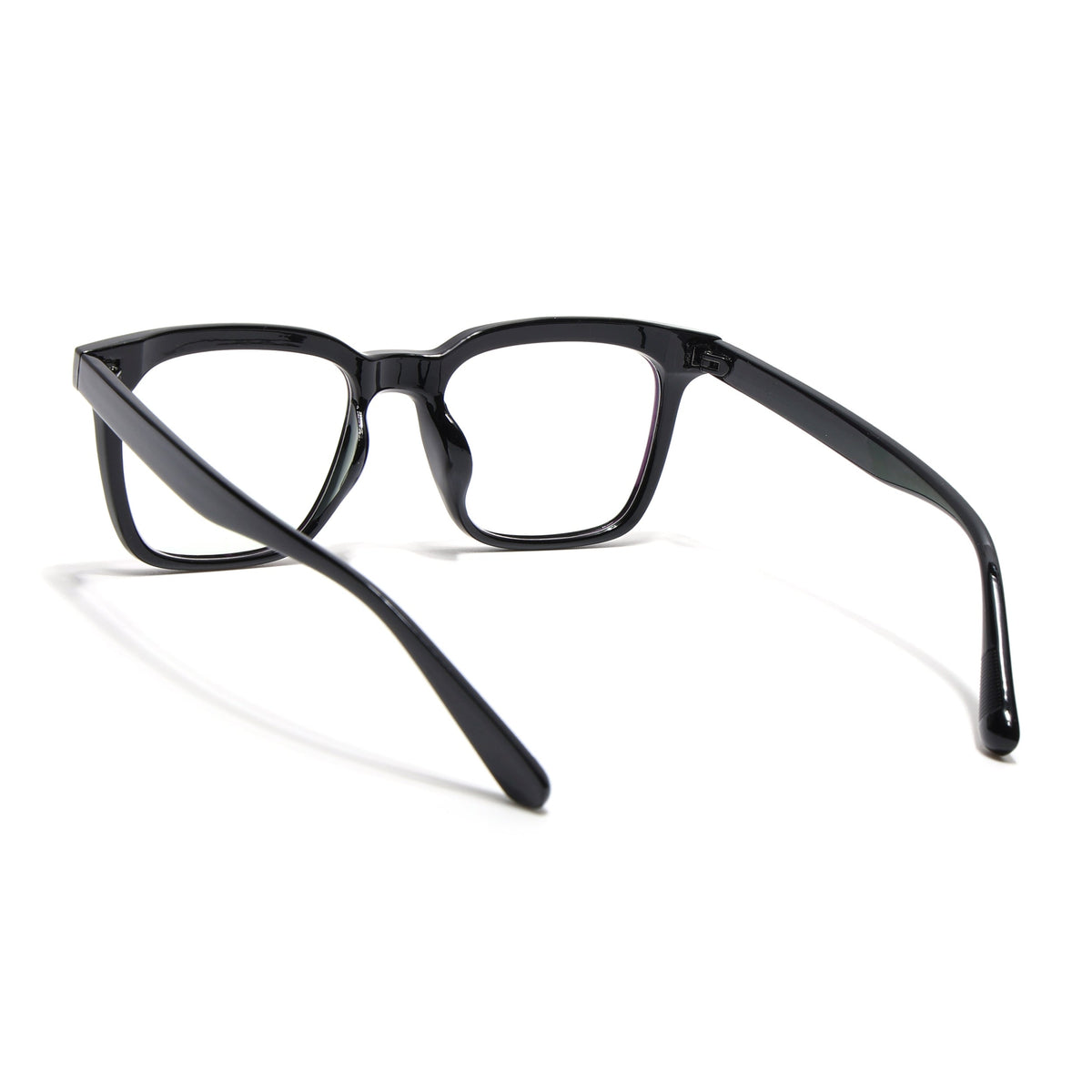 Eyejack Canment Shine Black Square Eyeglasses for Men & Women (CM28022FCL1898-C1)