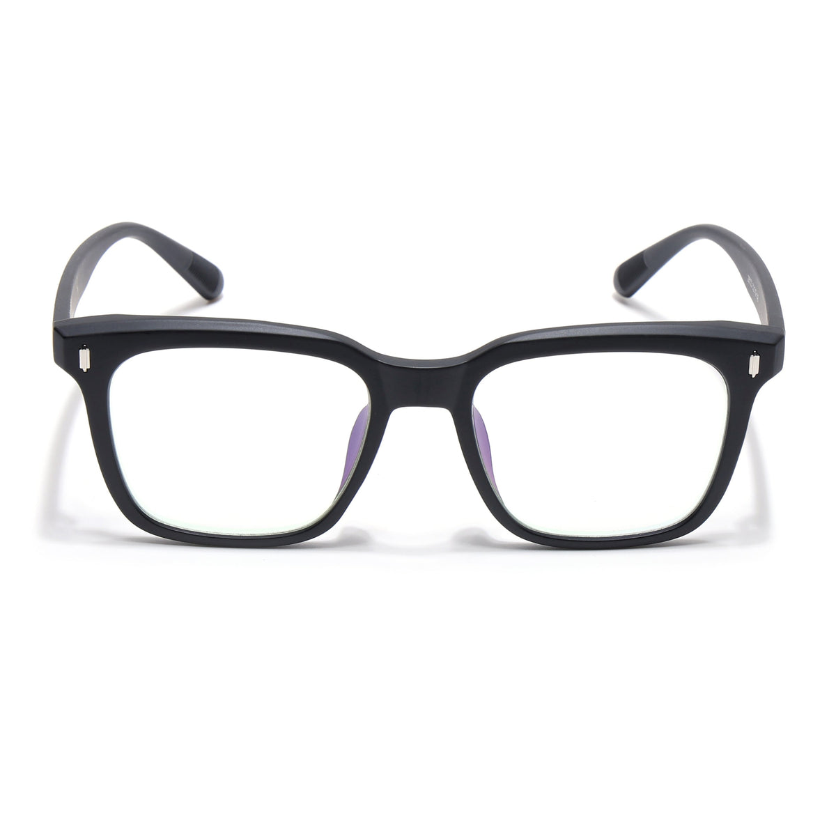 Eyejack Canment Matt Black Square Eyeglasses for Men & Women (CM28022FCL1899-C2)