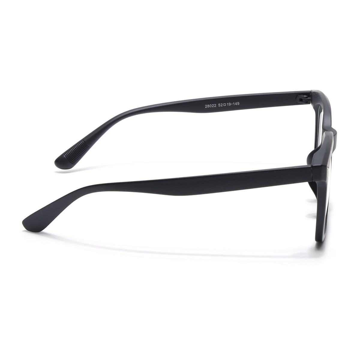 Eyejack Canment Matt Black Square Eyeglasses for Men & Women (CM28022FCL1899-C2)