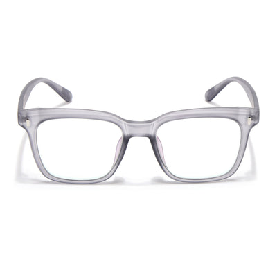 Eyejack Canment Grey Square Eyeglasses for Men & Women (CM28022FCL1900-C3)