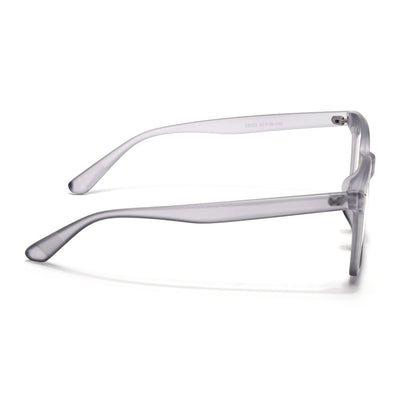 Eyejack Canment Grey Square Eyeglasses for Men & Women (CM28022FCL1900-C3)