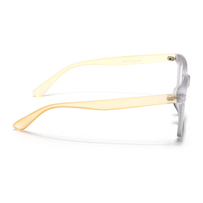 Eyejack Canment Grey Square Eyeglasses for Men & Women (CM28022FCL1901-C4)