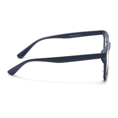 Eyejack Canment Navy Blue Square Eyeglasses for Men & Women (CM28022FCL1902-C5)