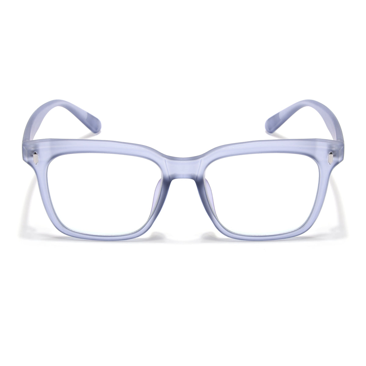 Eyejack Canment Blue Square Eyeglasses for Men & Women (CM28022FCL1904-C7)