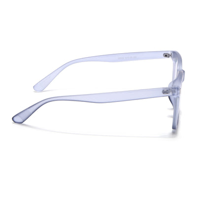 Eyejack Canment Blue Square Eyeglasses for Men & Women (CM28022FCL1904-C7)