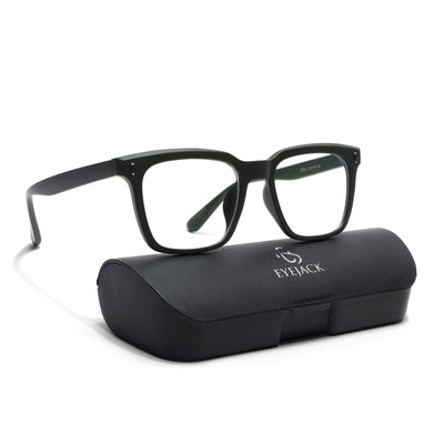Eyejack Canment Olive Square Eyeglasses for Men & Women (CM28022FCL1905-C8)