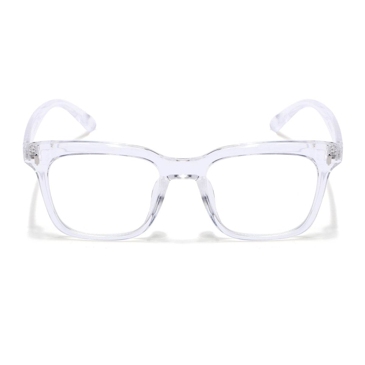 Eyejack Canment Transparent Square Eyeglasses for Men & Women (CM28022FCL1906-C9)