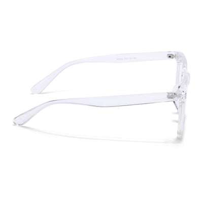 Eyejack Canment Transparent Square Eyeglasses for Men & Women (CM28022FCL1906-C9)