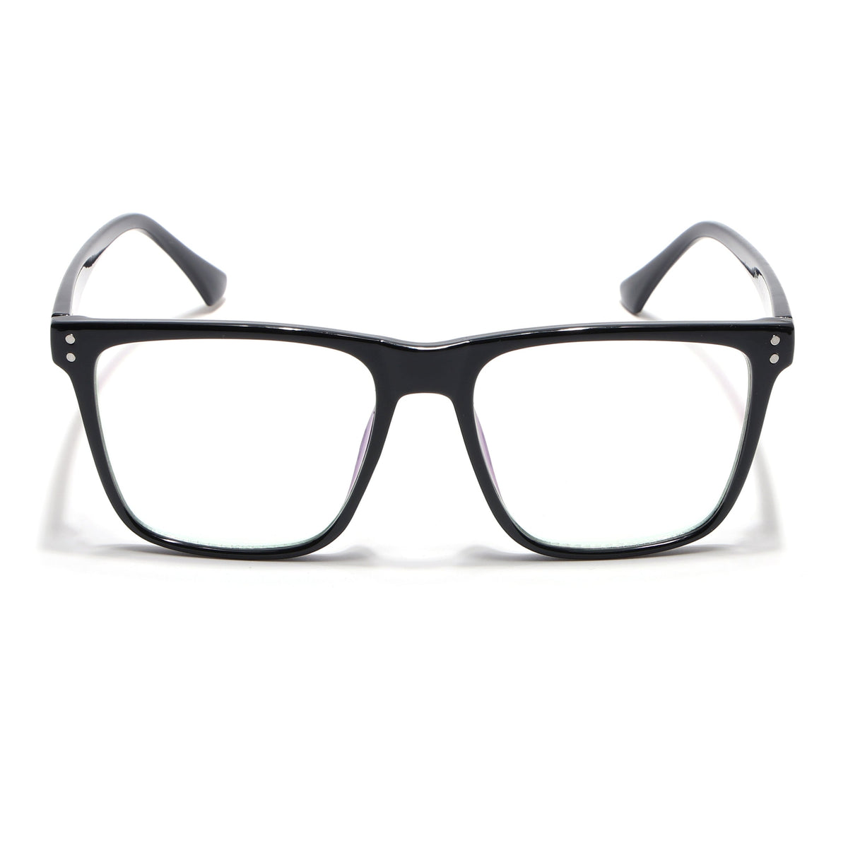 Eyejack Canment Shine Black Wayfarer Eyeglasses for Men & Women (CM28023FCL1908-C1)