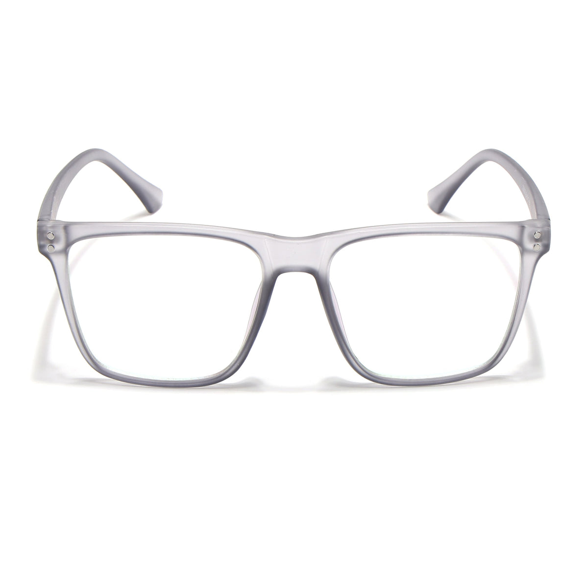 Eyejack Canment Grey Wayfarer Eyeglasses for Men & Women (CM28023FCL1910-C3)