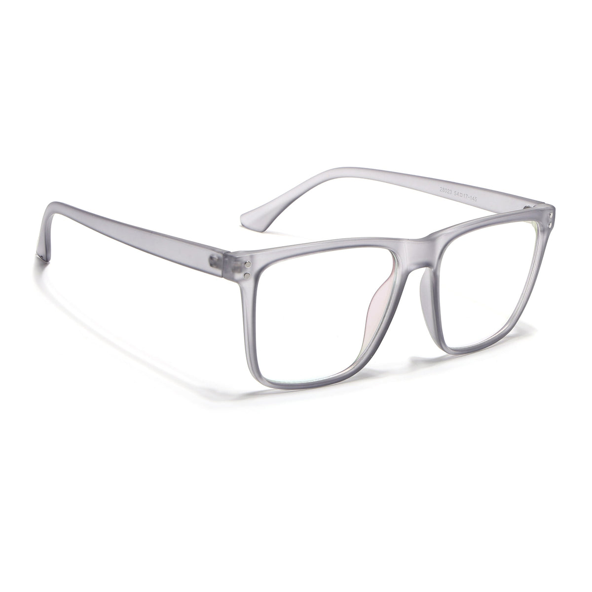 Eyejack Canment Grey Wayfarer Eyeglasses for Men & Women (CM28023FCL1910-C3)