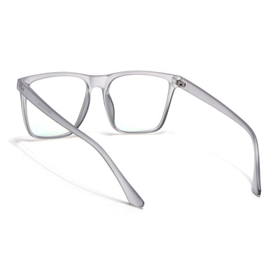 Eyejack Canment Grey Wayfarer Eyeglasses for Men & Women (CM28023FCL1910-C3)