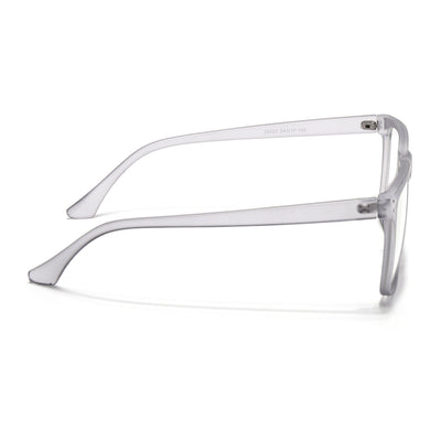 Eyejack Canment Grey Wayfarer Eyeglasses for Men & Women (CM28023FCL1910-C3)