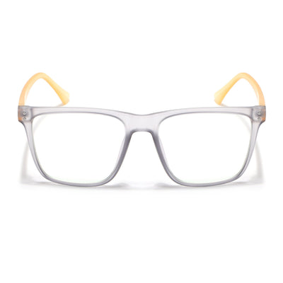 Eyejack Canment Grey Wayfarer Eyeglasses for Men & Women (CM28023FCL1911-C4)