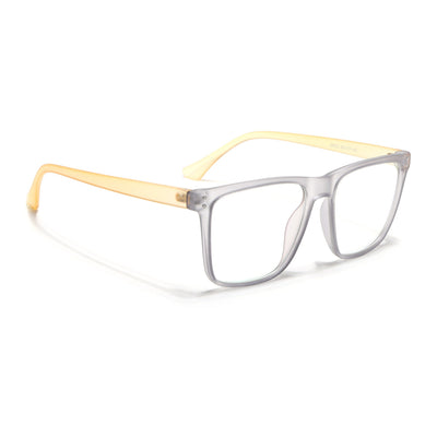 Eyejack Canment Grey Wayfarer Eyeglasses for Men & Women (CM28023FCL1911-C4)