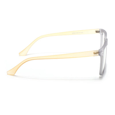 Eyejack Canment Grey Wayfarer Eyeglasses for Men & Women (CM28023FCL1911-C4)