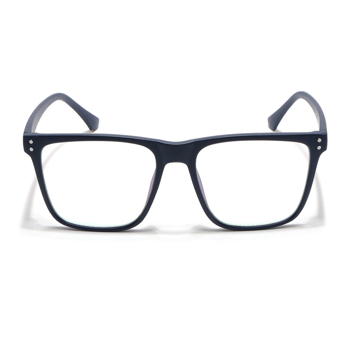 Eyejack Canment Navy Blue Wayfarer Eyeglasses for Men & Women (CM28023FCL1912-C5)