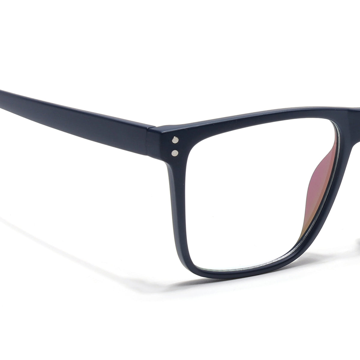 Eyejack Canment Navy Blue Wayfarer Eyeglasses for Men & Women (CM28023FCL1912-C5)