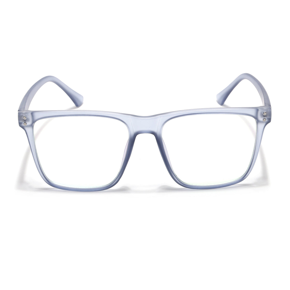 Eyejack Canment Blue Wayfarer Eyeglasses for Men & Women (CM28023FCL1914-C7)