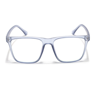 Eyejack Canment Blue Wayfarer Eyeglasses for Men & Women (CM28023FCL1914-C7)