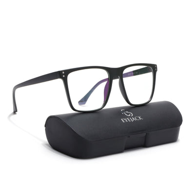 Eyejack Canment Olive Wayfarer Eyeglasses for Men & Women (CM28023FCL1915-C8)