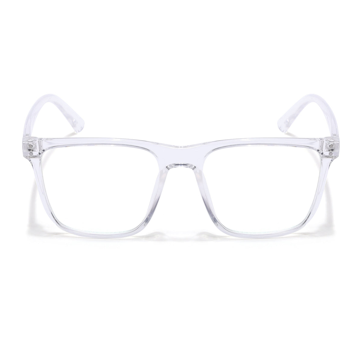Eyejack Canment Transparent Wayfarer Eyeglasses for Men & Women (CM28023FCL1916-C9)
