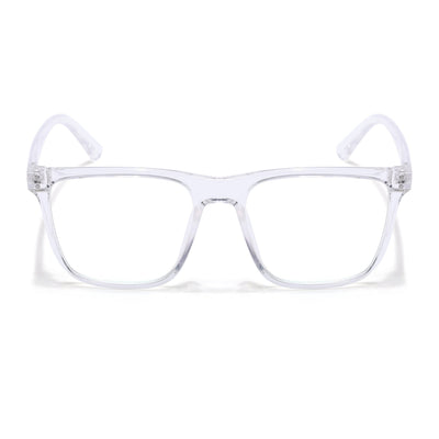 Eyejack Canment Transparent Wayfarer Eyeglasses for Men & Women (CM28023FCL1916-C9)