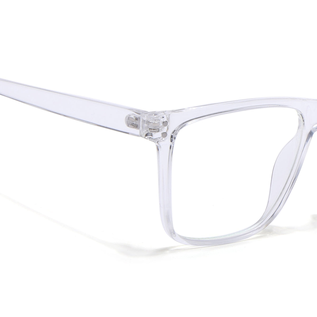 Eyejack Canment Transparent Wayfarer Eyeglasses for Men & Women (CM28023FCL1916-C9)