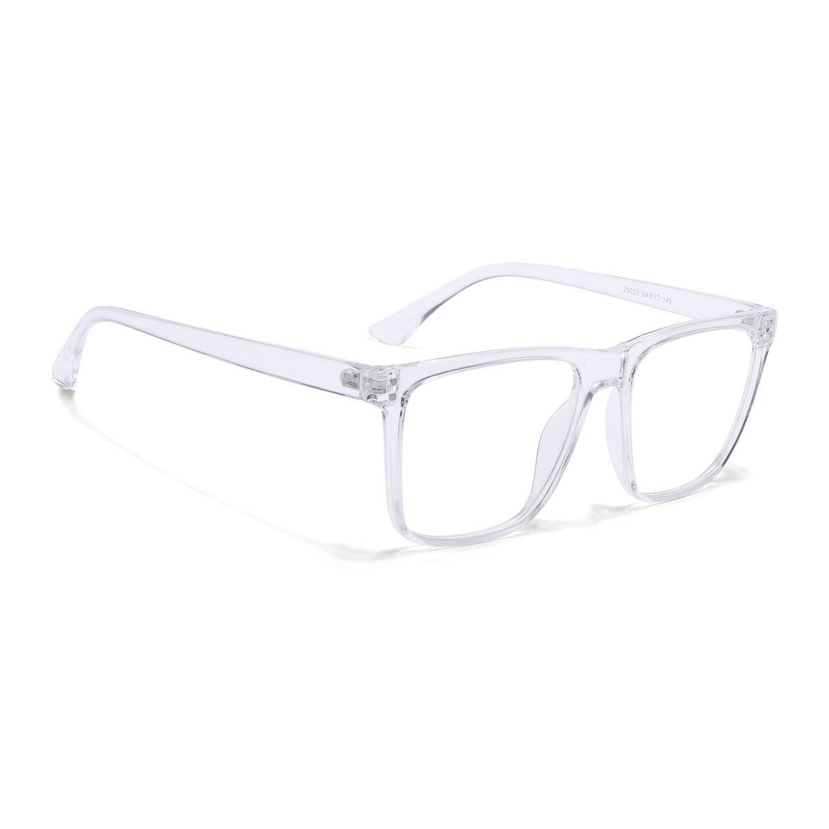Eyejack Canment Transparent Wayfarer Eyeglasses for Men & Women (CM28023FCL1916-C9)