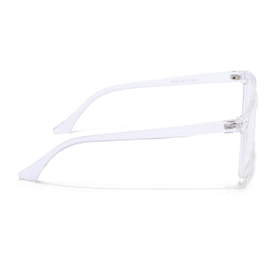 Eyejack Canment Transparent Wayfarer Eyeglasses for Men & Women (CM28023FCL1916-C9)