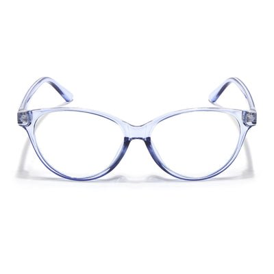 Eyejack Canment Blue Cateye Eyeglasses for Women (CM28024FCL1919-C2)