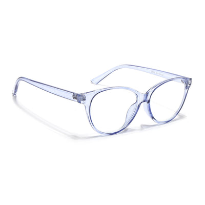 Eyejack Canment Blue Cateye Eyeglasses for Women (CM28024FCL1919-C2)