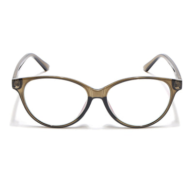 Eyejack Canment Olive Cateye Eyeglasses for Women (CM28024FCL1920-C3)