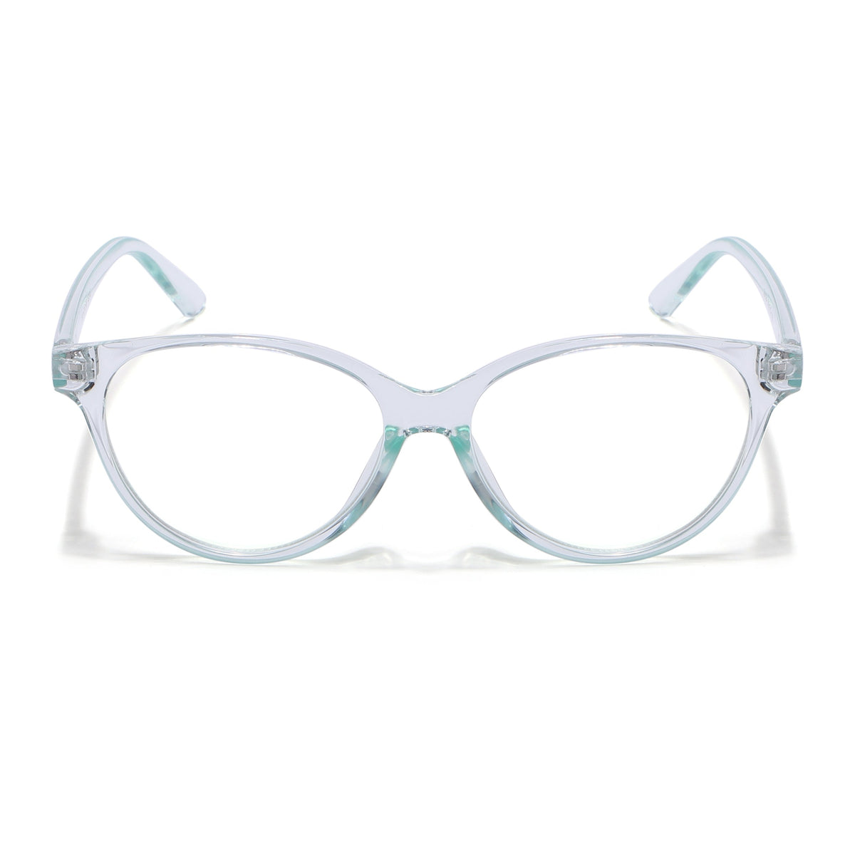 Eyejack Canment Sea Green Cateye Eyeglasses for Women (CM28024FCL1921-C4)
