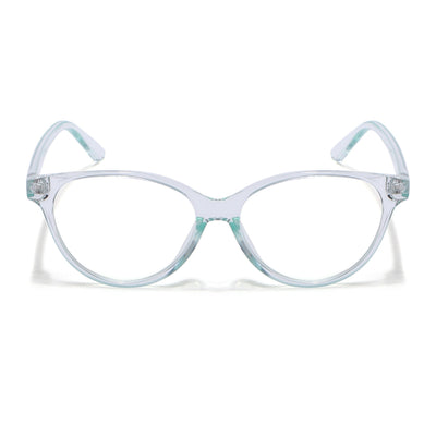 Eyejack Canment Sea Green Cateye Eyeglasses for Women (CM28024FCL1921-C4)