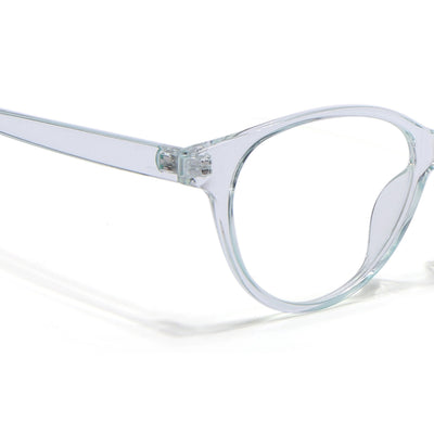 Eyejack Canment Sea Green Cateye Eyeglasses for Women (CM28024FCL1921-C4)
