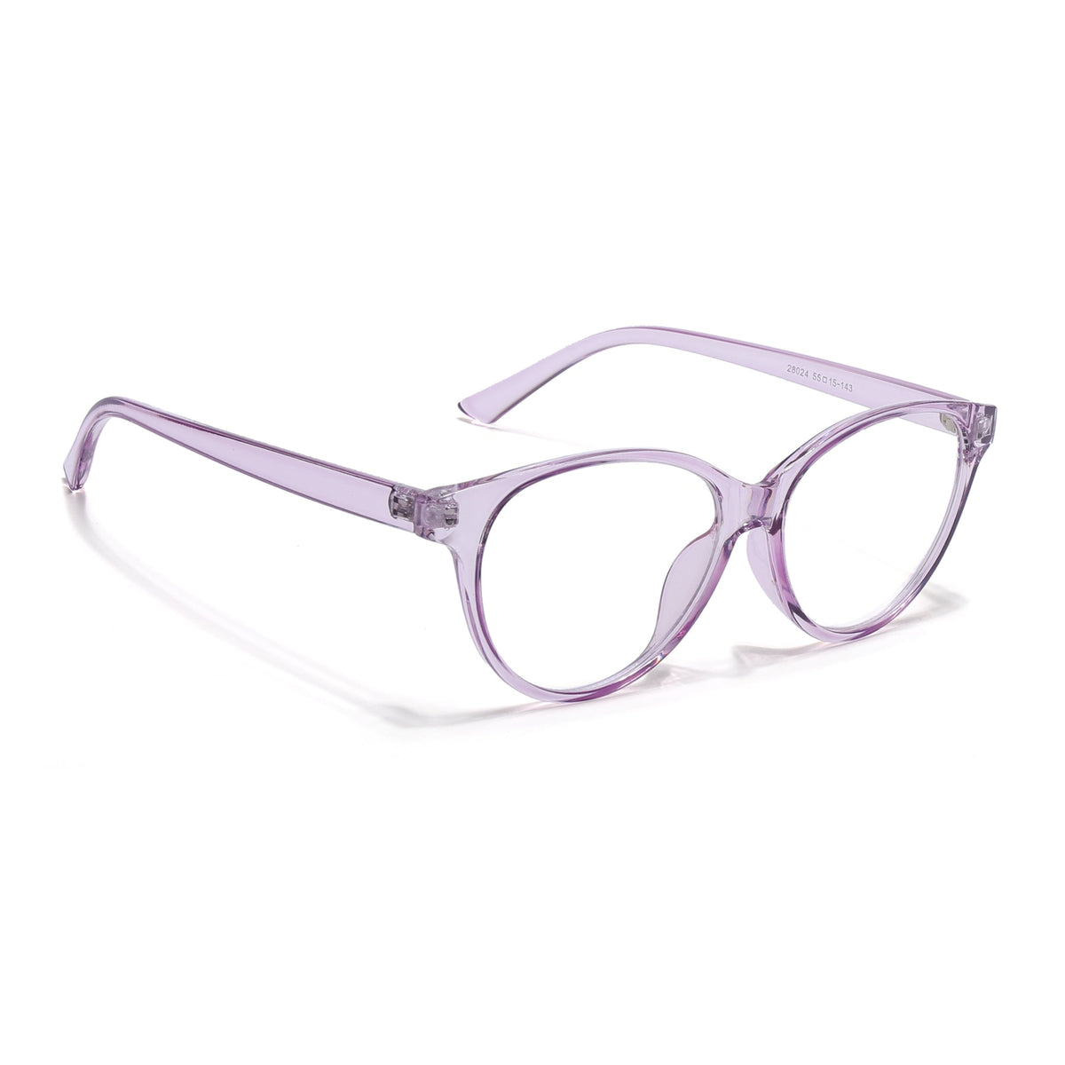 Eyejack Canment Purple Cateye Eyeglasses for Women (CM28024FCL1922-C5)