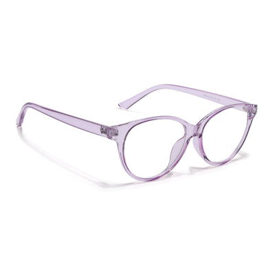 Eyejack Canment Purple Cateye Eyeglasses for Women (CM28024FCL1922-C5)
