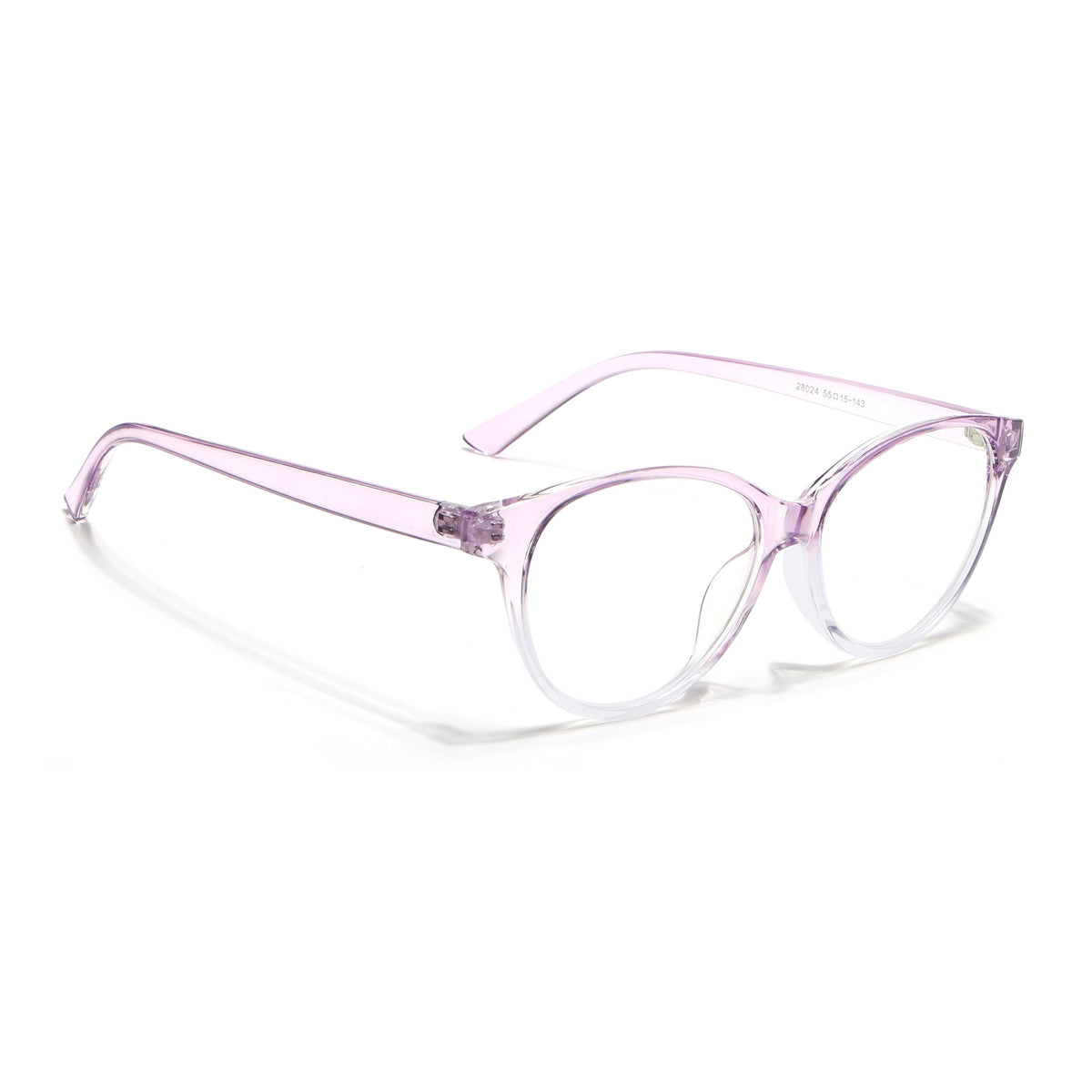 Eyejack Canment Light Purple Cateye Eyeglasses for Women (CM28024FCL1923-C6)