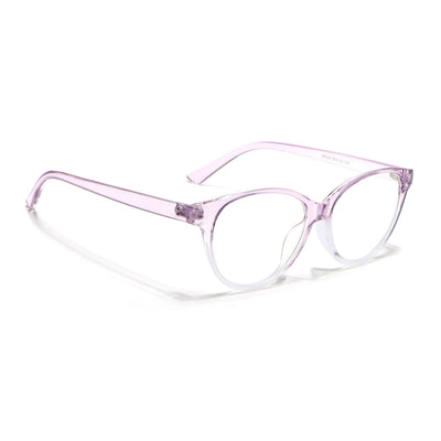 Eyejack Canment Light Purple Cateye Eyeglasses for Women (CM28024FCL1923-C6)