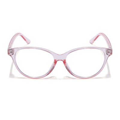 Eyejack Canment Pink Cateye Eyeglasses for Women (CM28024FCL1924-C7)