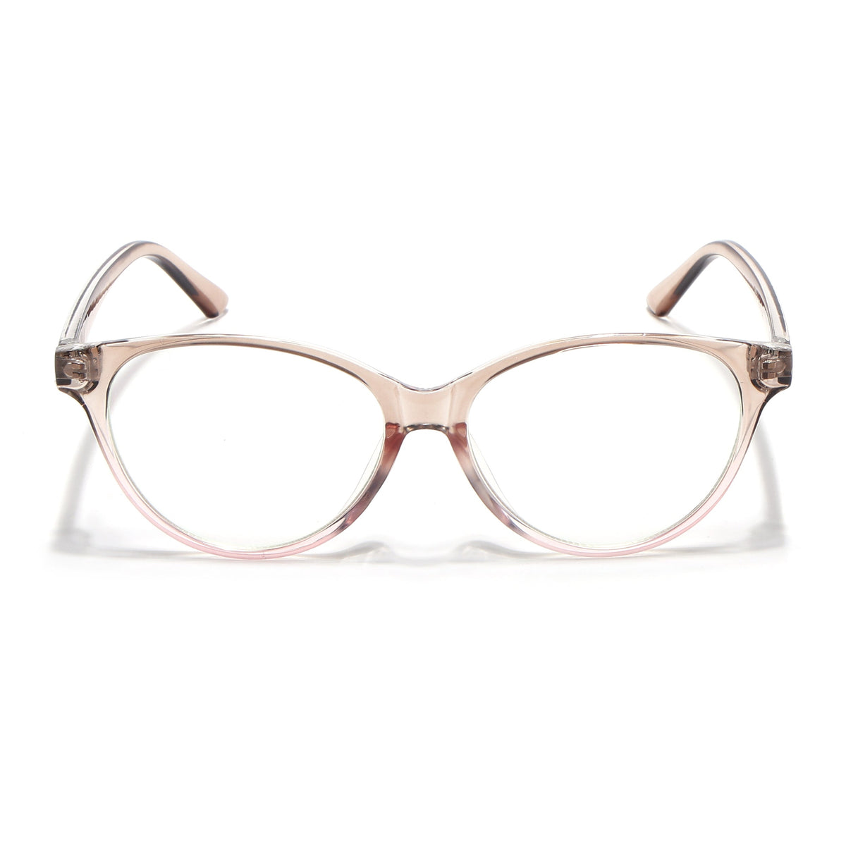 Eyejack Canment Brown & Clear Cateye Eyeglasses for Women (CM28024FCL1925-C8)