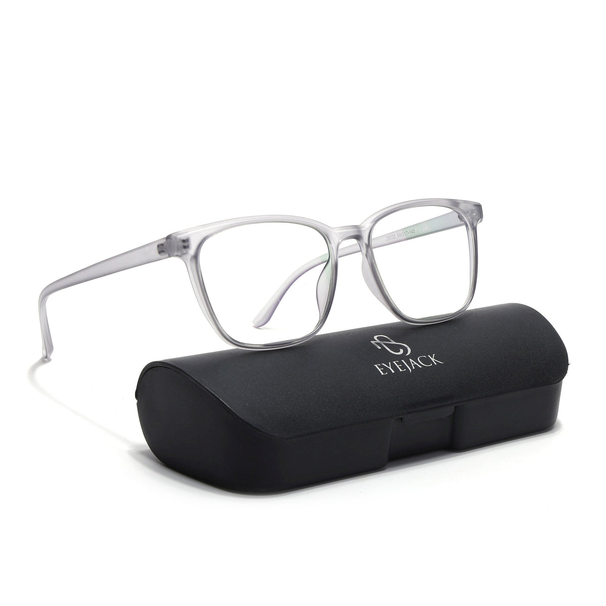 Eyejack Canment Grey Wayfarer Eyeglasses for Men & Women (CM28030FCL1928-C3)