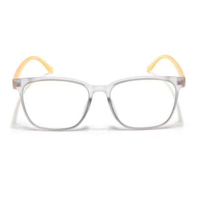 Eyejack Canment Grey Wayfarer Eyeglasses for Men & Women (CM28030FCL1929-C4)