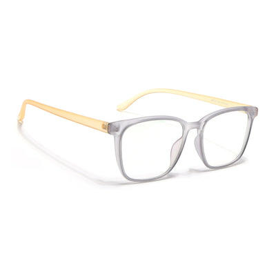 Eyejack Canment Grey Wayfarer Eyeglasses for Men & Women (CM28030FCL1929-C4)