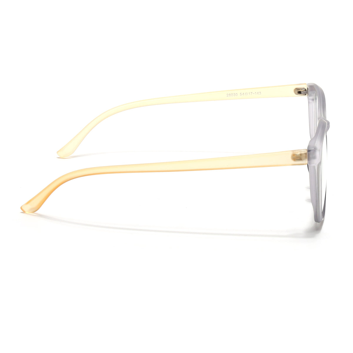Eyejack Canment Grey Wayfarer Eyeglasses for Men & Women (CM28030FCL1929-C4)