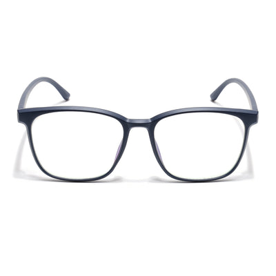 Eyejack Canment Navy Blue Wayfarer Eyeglasses for Men & Women (CM28030FCL1930-C5)