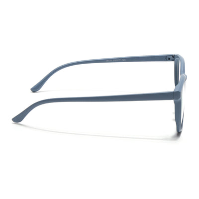 Eyejack Canment Sky Blue Wayfarer Eyeglasses for Men & Women (CM28030FCL1931-C6)